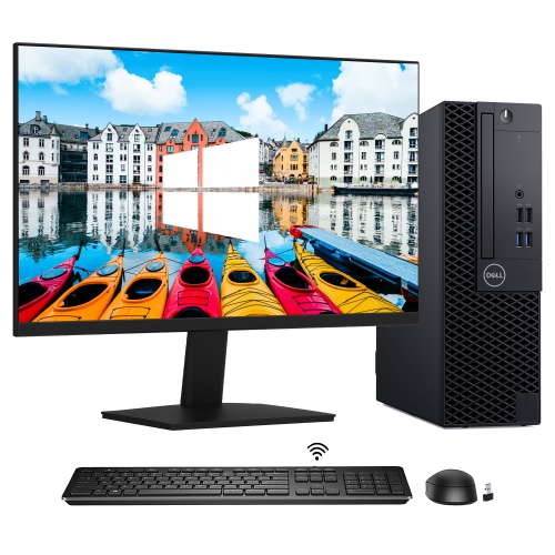 Refurbished - Dell OptiPlex 3070 SFF Desktop Computer PC, Intel Hexa-Core i5 9th Gen Processor, 16GB DDR4 RAM, 256GB NVMe SSD, Windows 11 Pro, HDMI,