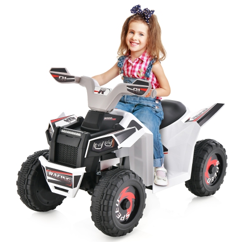 GYMAX  Kids Electric Ride On Atv Toy 6V Battery Powered Electric Vehicle Toy W/ Direction Control