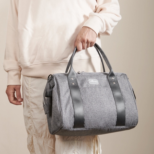 Sac à couches à bandoulière Sunveno, gris