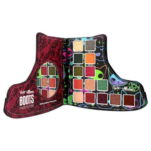 Rude x Koi Footwear Boots Collection - Helios Hologram Flame Boots by Rude Cosmetics for Unisex - 0.49 oz Display