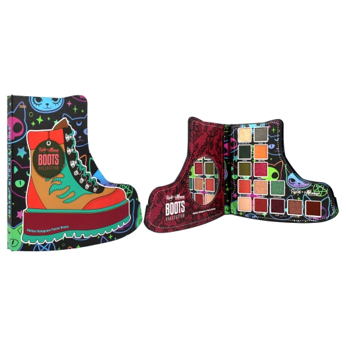 Rude x Koi Footwear Boots Collection - Helios Hologram Flame Boots by Rude Cosmetics for Unisex - 0.49 oz Display