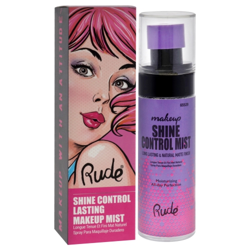 Shine Control Lasting Makeup Mist by Rude Cosmetics for Women - 2.028 oz Mist