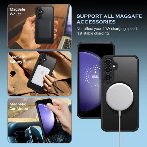 Étui noir pour Galaxy S23 FE de Samsung avec MagSafe - mince, antichoc et ne jaunit pas