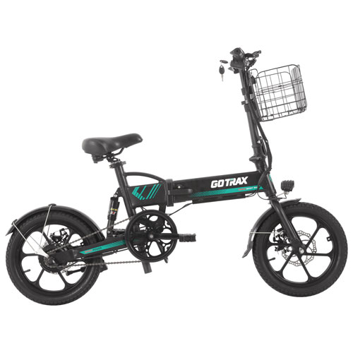 Gotrax B01 Foldable Electric City Bike (350W Motor / 25km/h Top Speed) - Black