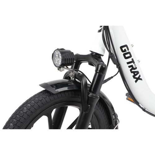Gotrax OTTO Foldable Electric City Bike (350W Motor / 40km Range / 25km/h Top Speed) - White