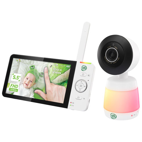 LeapFrog 5.5" Video Wi-Fi Baby Monitor w/ Colour Night Vision, Zoom/Pan/Tilt & 2-Way Audio