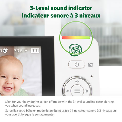 LeapFrog 5.5" Video Wi-Fi Baby Monitor w/ Colour Night Vision, Zoom/Pan/Tilt & 2-Way Audio