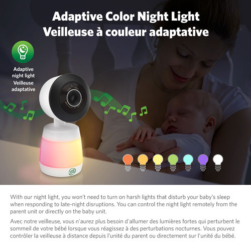 LeapFrog 5.5" Video Wi-Fi Baby Monitor w/ Colour Night Vision, Zoom/Pan/Tilt & 2-Way Audio