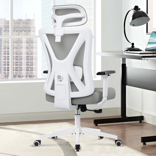 CoolHut Ergonomic Office Chair, Headrest Desk Chair with