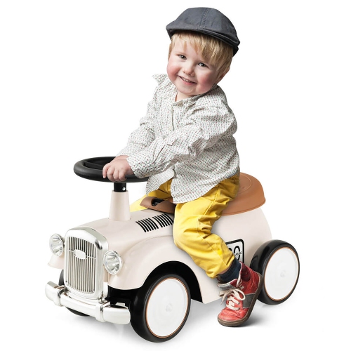 Gymax Retro Kids Ride-on Toy Kids Sit to Stand Vehicle with Working Steering Wheel