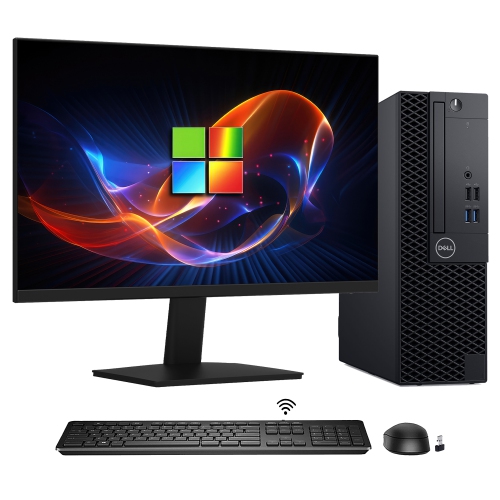Refurbished - Dell Computer OptiPlex 3060 SFF Desktop PC| Intel Hexa-Core i5 up to 4.10 GHz| 16GB DDR4 RAM| 512GB NVMe SSD| Windows 11 Pro| New