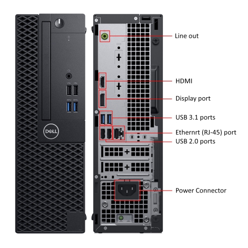 Refurbished - Dell Computer OptiPlex 3060 SFF Desktop PC| Intel Hexa-Core i5 up to 4.10 GHz| 16GB DDR4 RAM| 512GB NVMe SSD| Windows 11 Pro| New