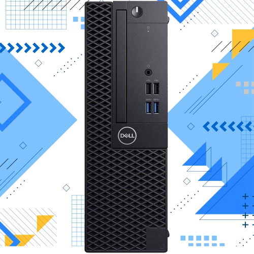 Refurbished - Desktop PC Dell OptiPlex 3060 SFF Computer - New 24 inch Monitor (Intel Hexa-Core i5 upto 4.10GHz/ 16GB DDR4 RAM/ 2000GB NVMe SSD/