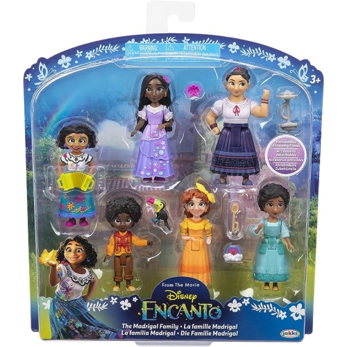 Disney Encanto Doll Figures, The Madrigal Family 6-Pack Set Each with an Accessory - Great to Play with The Casa Madrigal