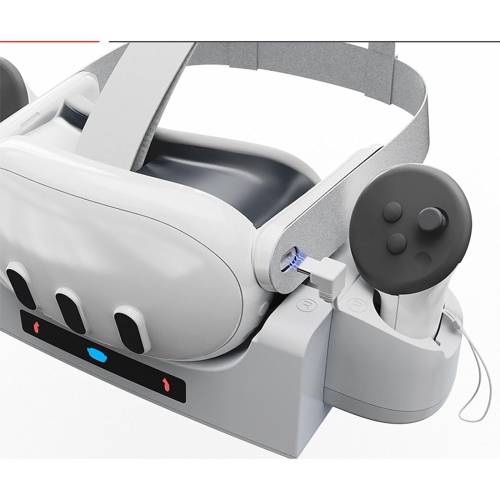 Station de chargement compatible avec le casque de réalité virtuelle Oculus/Meta Quest 3 et la manette Chargeur rapide base de chargement mural pour