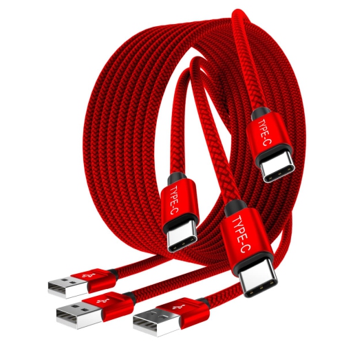 HLD  USB Type C Charger Cable 3-Pack 3.3/6.6/10Ft, for Samsung Galaxy Tab A 10.1 A7 S8 S7 S6 S5E, Z Flip Fold, Note 20, S9 S10 S10E S23 S20 S21 S22 Fe