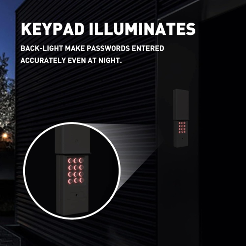 Pavé numérique universel pour ouvre-porte de garage, compatible avec l'ouvre-porte de garage Stanley LiftMaster Craftsman Genie Multi Code de
