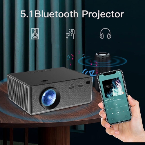 ILIMPID Video Projector - Native 1080p Full HD, WiFi, Bluetooth