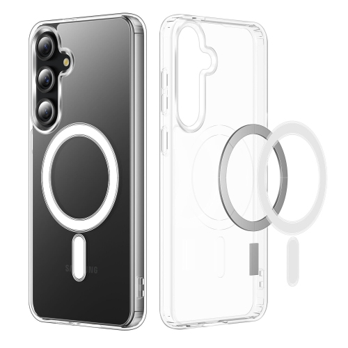 [CS] Étui magnétique hybride MagSafe Couvercle arrière pour Samsung Galaxy S25/24, transparent