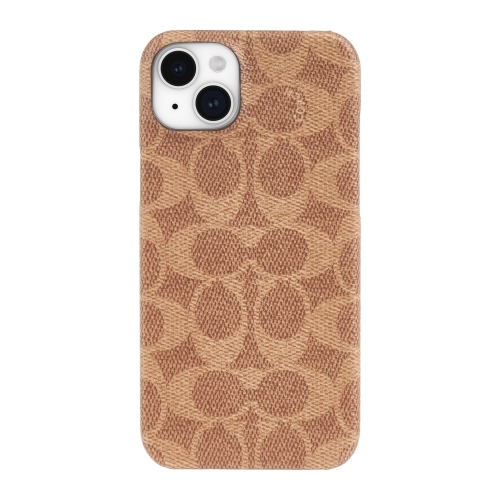 COACH  Iphone 15 Plus Plastic Fitted Hard Shell Case – In Tan