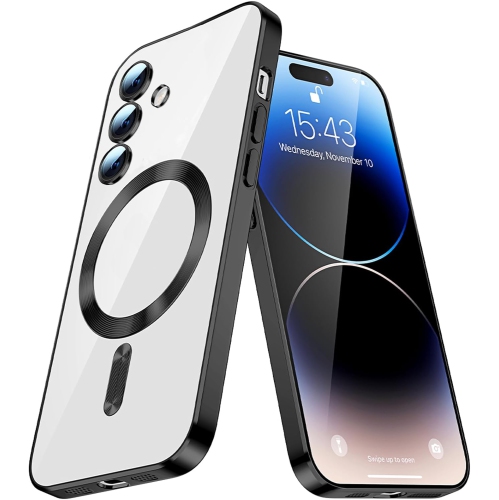 [CS] Hybrid Magnetic MagSafe Case Back Cover for Samsung Galaxy S25 Plus / 24 Plus, Black