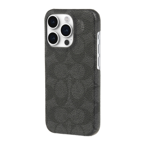 Coach iPhone 15 Pro Plastic Fitted Hard Shell Case – Charcoal