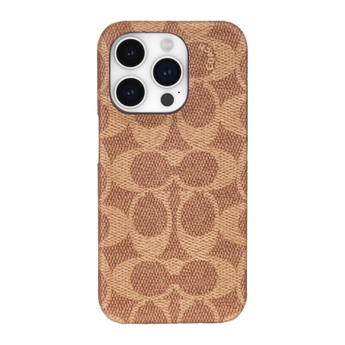 COACH  Iphone 15 Pro Max Plastic Fitted Hard Shell Case – In Tan