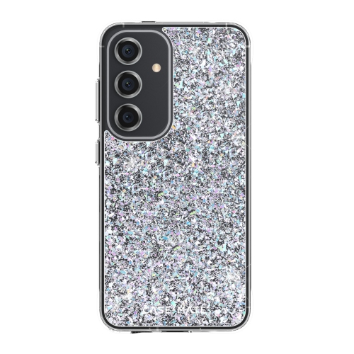 CASE-MATE  Twinkle Galaxy S24 5G Plastic Fitted Hard Shell Case – In Silver