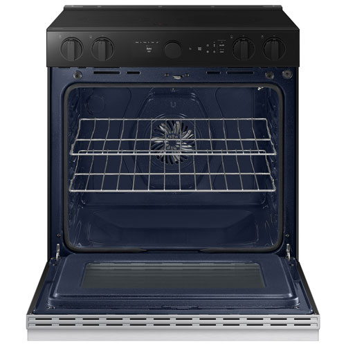 Cuisinière électrique encastrable à 5 éléments avec convection véritable 6,3 pi³ 30 po de Samsung - Acier inoxydable