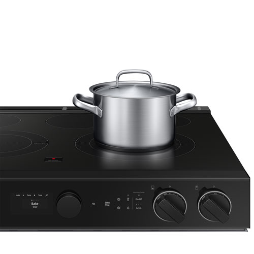 Cuisinière électrique encastrable à 5 éléments avec convection véritable 6,3 pi³ 30 po de Samsung - Acier inoxydable