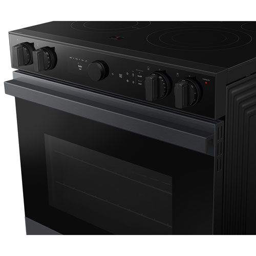 Cuisinière électrique encastrable 5 éléments convection 6,3 pi³ 30 po BESPOKE de Samsung - Mat