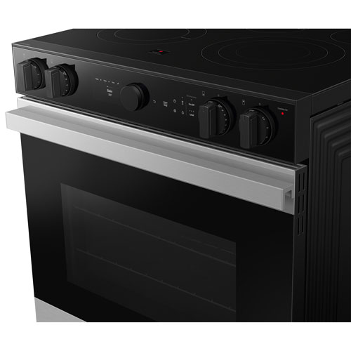 Samsung BESPOKE 30" 6.3 Cu. Ft. True Convection 5-Element Slide-In Electric Range - SS