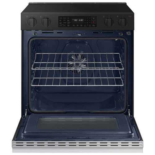 Cuisinière électrique encastrable à 5 éléments avec convection par ventilateur 6,3 pi³ 30 po de Samsung - Acier inoxydable