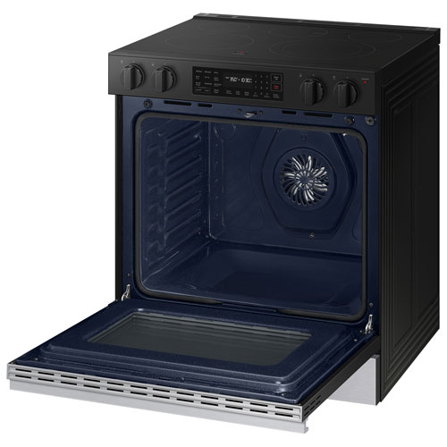 Cuisinière électrique encastrable à 5 éléments avec convection par ventilateur 6,3 pi³ 30 po de Samsung - Acier inoxydable