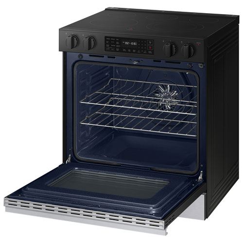 Cuisinière électrique encastrable à 5 éléments avec convection par ventilateur 6,3 pi³ 30 po de Samsung - Acier inoxydable