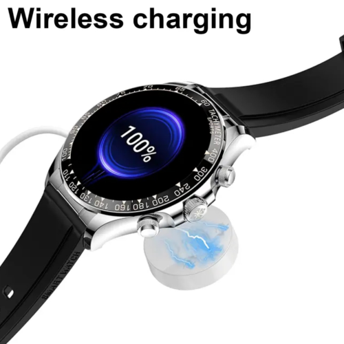 TUTT Classic Smartwatch for Men Metal Case | 1.55'' Large HD Screen IP67 Tactical Smart Watch with BT Call Pedometer Straps X108