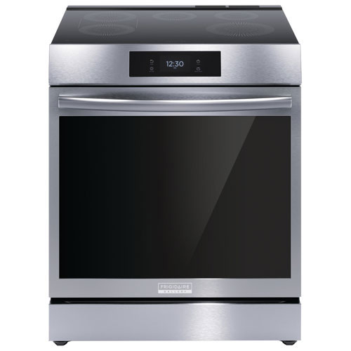 Boîte ouverte - Cuisinière à induction à convection véritable avec friture à air chaud 6,2 pi³ 30 po Gallery de Frigidaire - Endommagé