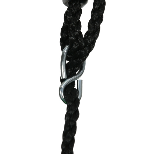 Qaba 6.9FT Trampoline for Kids, 3 In 1 Mini Trampoline with Safety Net, Gymnastics Bar, Swing, Toddler Trampoline for Baby 3+ Years Old