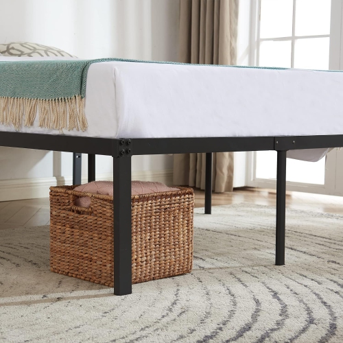 18 Inch Metal Platform Bed Frame/ Easy Assembly Mattress Foundation /Heavy Duty Steel Slat/ /No Box Spring Needed- Full Size