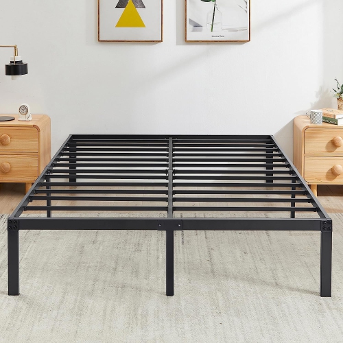 NONE  14 Inch Metal Platform Bed Frame/ Easy Assembly Mattress Foundation /heavy Duty Steel Slat/ /no Box Spring Needed- Full Size