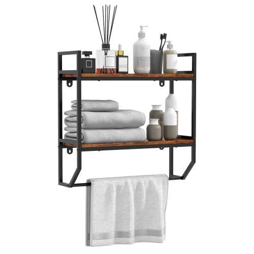 Bathroom Shelf With Towel Bar