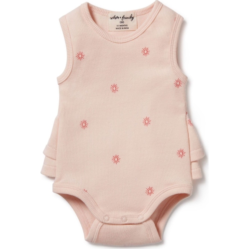 Wilson+Frenchy Organic Ruffle Bodysuit - Petit Soleil