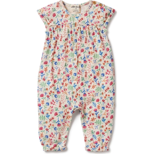 Wilson+Frenchy Crinkle Jumpsuit - Tropical Garden