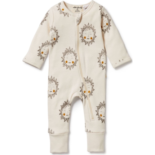 WILSONFRENCHY  Wilson+Frenchy Organic Cotton Zipsuit With Feet - Shine On Me (3-6 Months, 6-8 Kg) In Multicolor