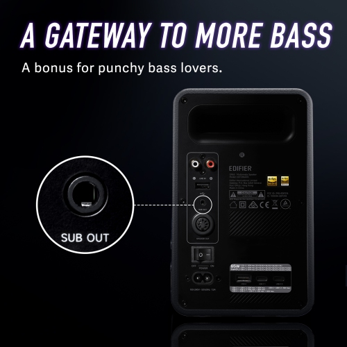 Edifier QR65 Active Monitor Speakers with GaN Charger, Wireless Audio Bluetooth Computer Speakers