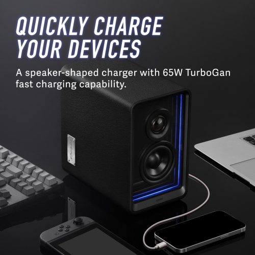 Edifier QR65 Active Monitor Speakers with GaN Charger, Wireless Audio Bluetooth Computer Speakers