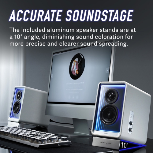 Edifier QR65 Active Monitor Speakers with GaN Charger, Wireless Audio Bluetooth Computer Speakers