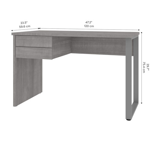 Solay 48"W Computer Desk - Platinum Grey