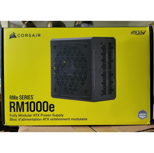 ORSAIR RM1000e Fully Modular Low-Noise ATX Power Supply - ATX 3.0 & PCIe 5.0 Compliant - 105°C-Rated Capacitors - 80 PLUS Gold Efficiency - Modern