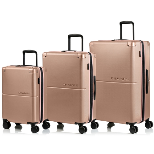 CHAMPS Earth Collection 3 Piece Hard Side Luggage Set